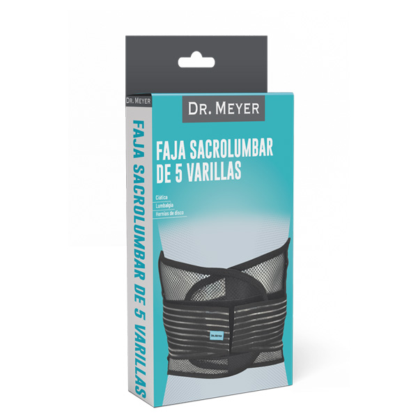 FAJA DORSOLUMBAR DE 5 VARILLAS