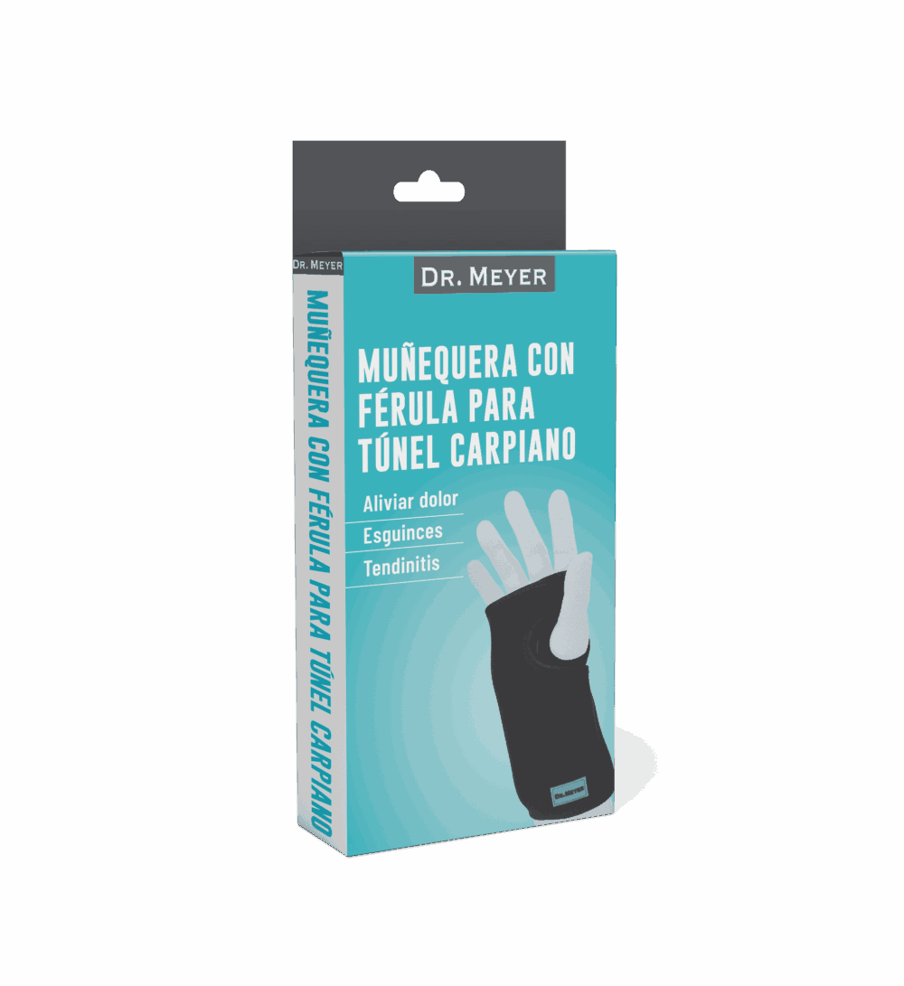 MUÑEQUERA CON FÉRULA PARA TÚNEL CARPIANO