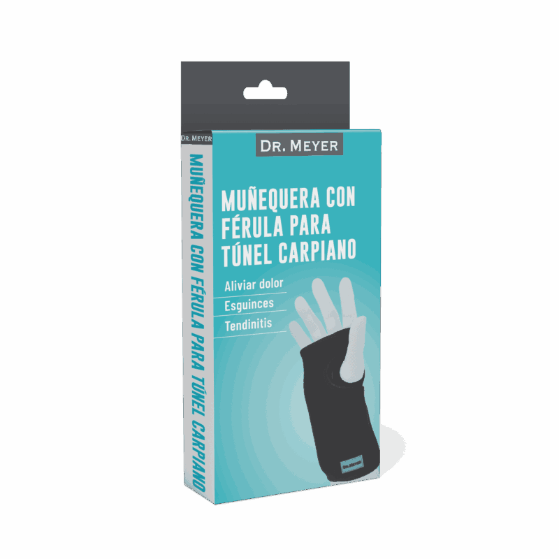 MUÑEQUERA CON FÉRULA PARA TÚNEL CARPIANO