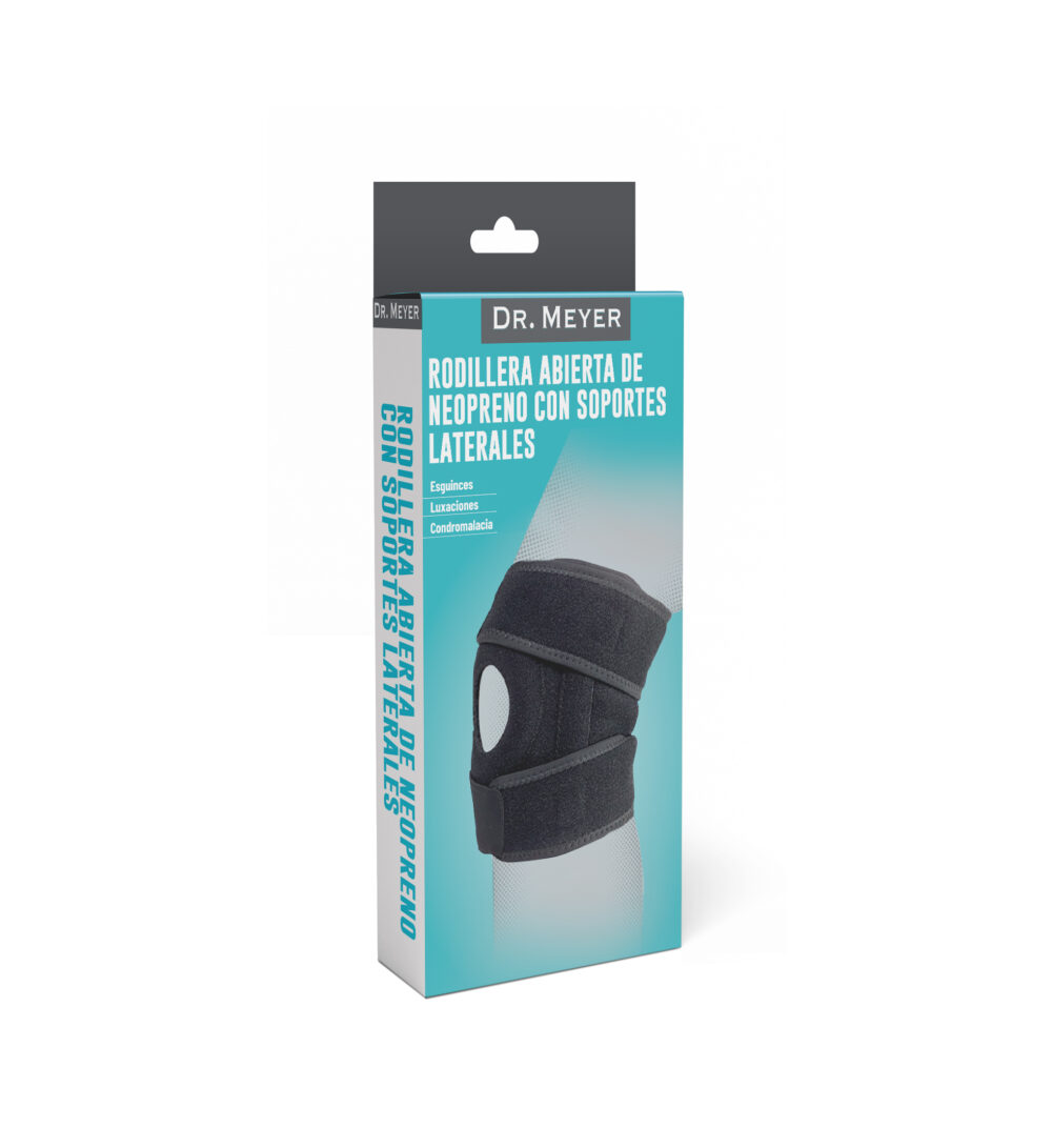 RODILLERA ABIERTA DE NEOPRENO CON SOPORTES LATERALES