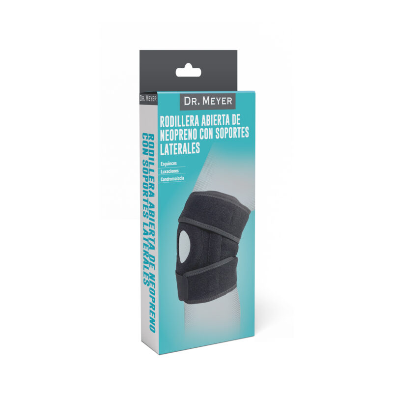 RODILLERA ABIERTA DE NEOPRENO CON SOPORTES LATERALES