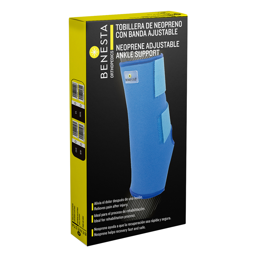 TOBILLERA DE NEOPRENO CON BANDA AJUSTABLE