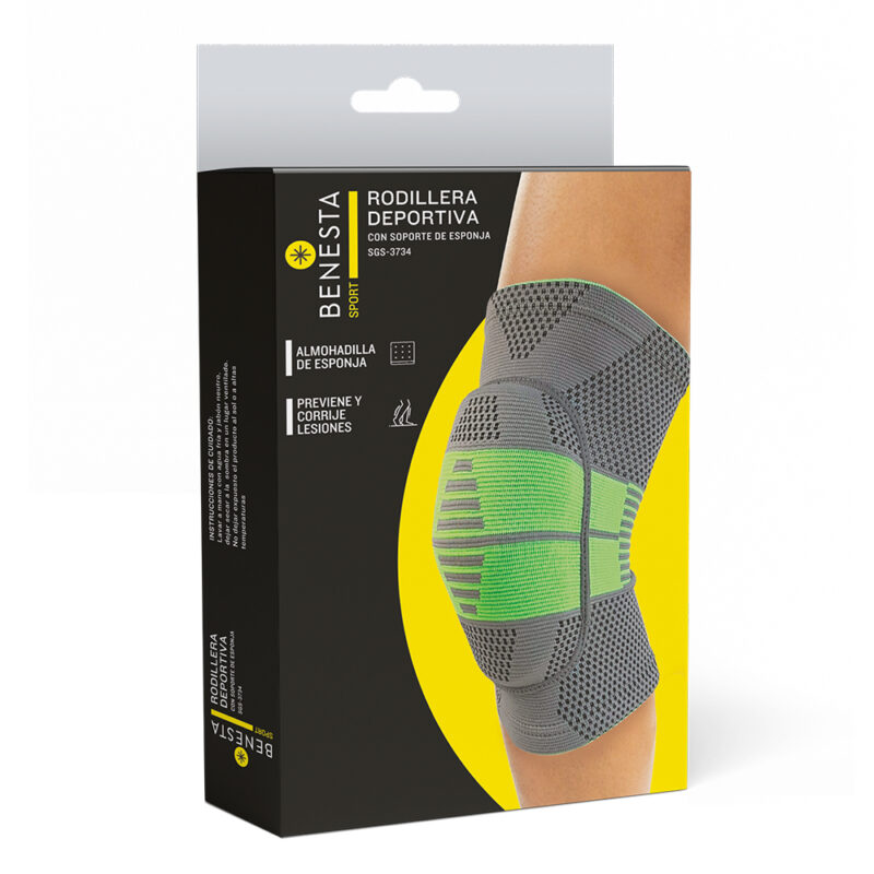 RODILLERA DEPORTIVA CON SOPORTE DE ESPONJA