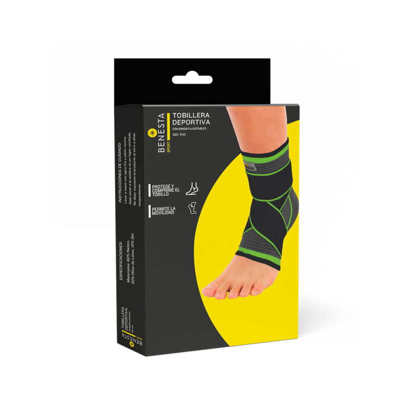 TOBILLERA DEPORTIVA CON BANDAS AJUSTABLES